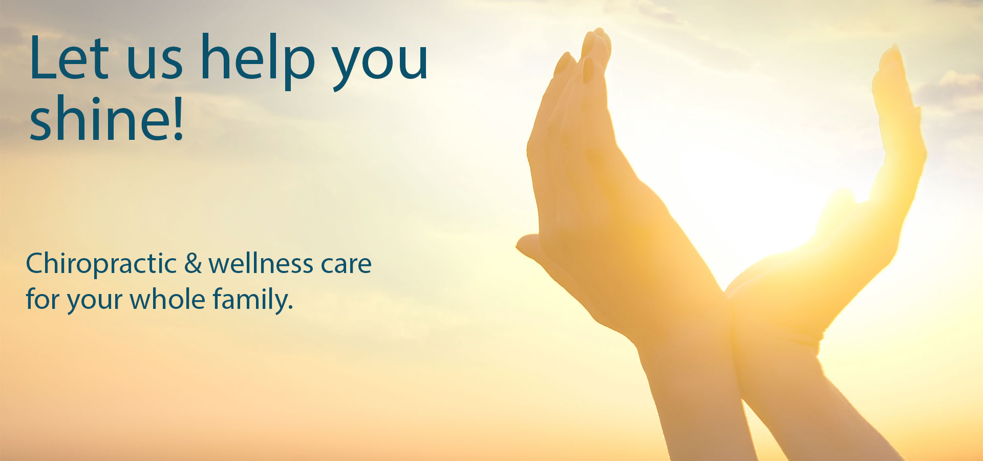 Shine from within! Let Dr. Laurence Dion, Soleil Chiropractic, help you return to your healthy lifestyle! 